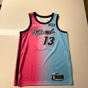NBA Bam Adebayo Miami Heat Swingman Jersey - Pink and Blue